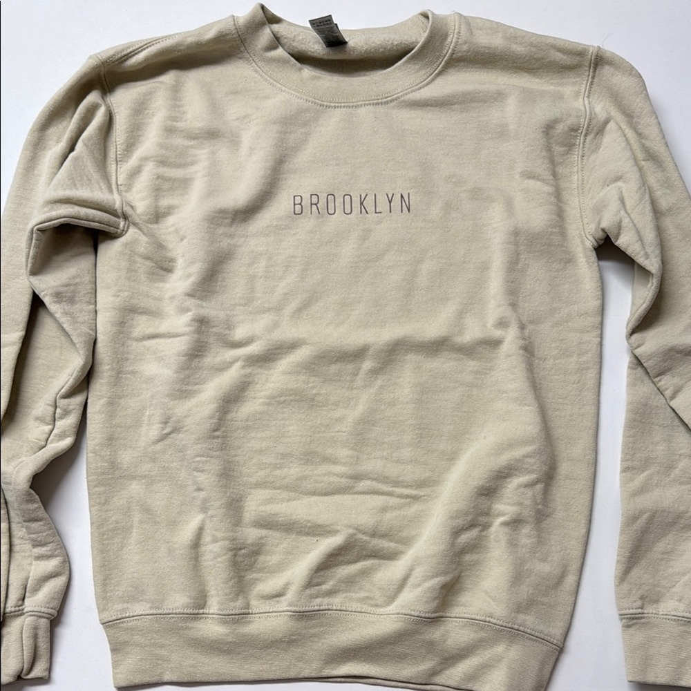 Brooklyn Cream Crewneck Sweatshirt